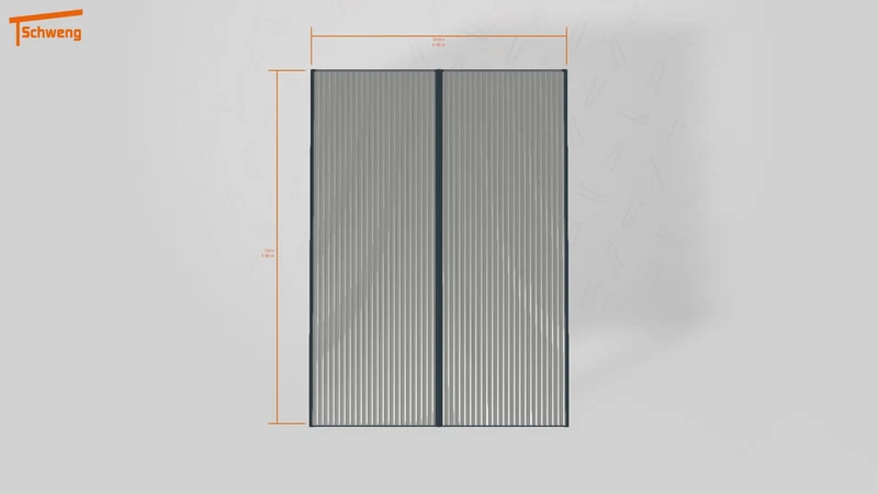 #DE Schweng Flachdachcarport C600 (ID ygj243)