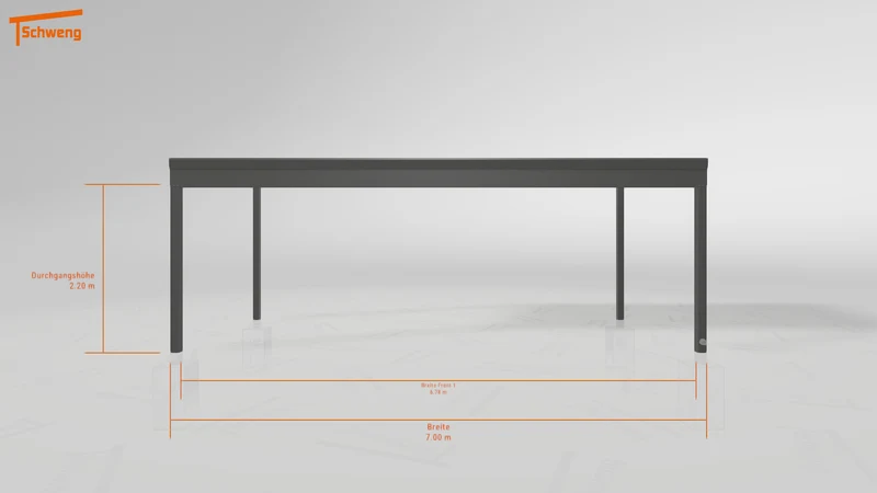 #DE Schweng Pultdachcarport S400 (ID 42wgrd)