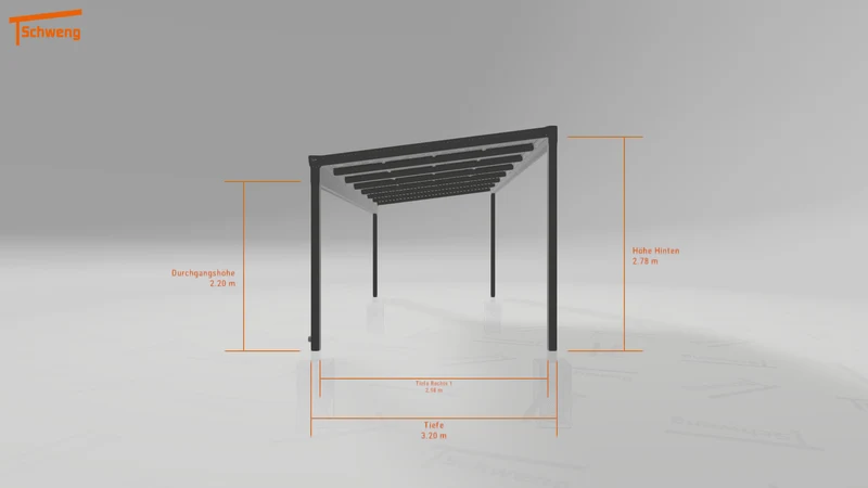 #DE Schweng Pultdachcarport S400 (ID 42wgrd)