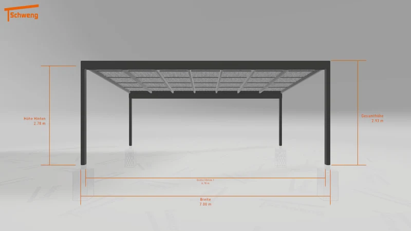 #DE Schweng Pultdachcarport S400 (ID n5m3zr)