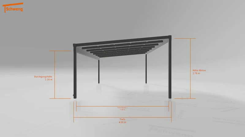 #DE Schweng Pultdachcarport S400 (ID n5m3zr)