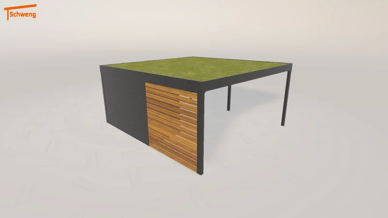 #DE Schweng Flachdachcarport C600+ (ID 9wjp3y) #MTG
