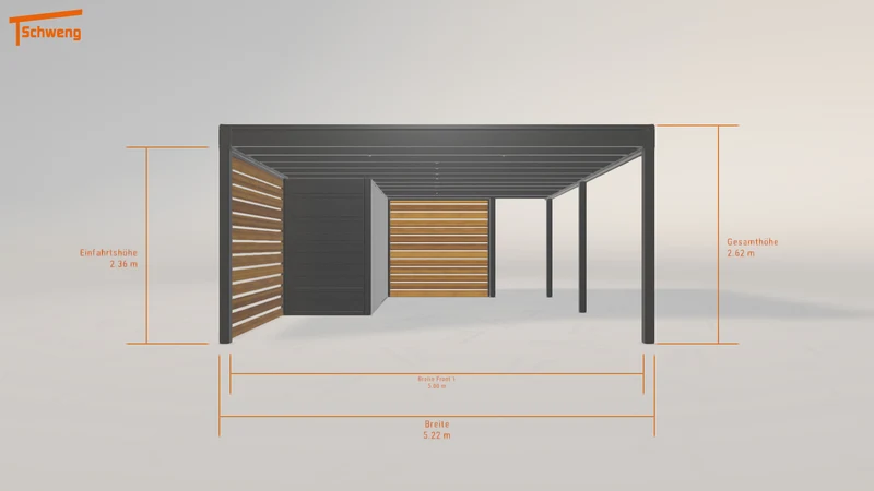#DE Schweng Flachdachcarport C600+ (ID 9wjp3y) #MTG