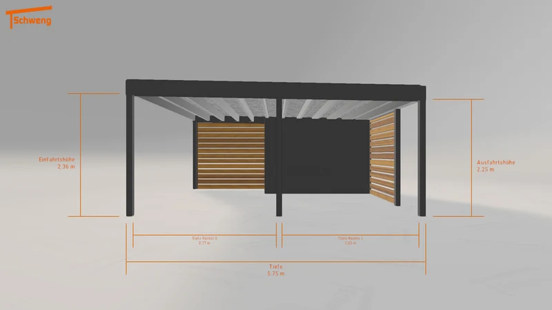 #DE Schweng Flachdachcarport C600+ (ID 9wjp3y) #MTG