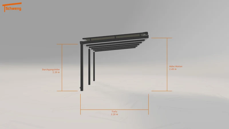 #DE Schweng Terrassenüberdachung S350 (ID 85qbx5)