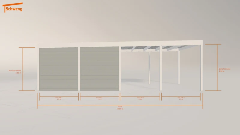 #DE Schweng Flachdachcarport C600 (ID jjz28x) #MTG
