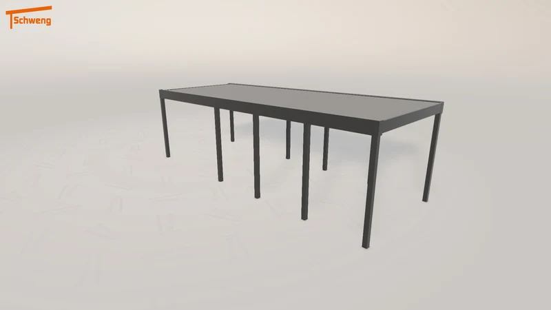 #DE Schweng Flachdachcarport C600+ (ID 33wx85)