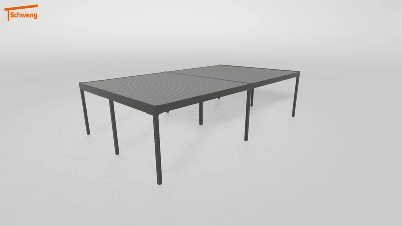 #DE Schweng Flachdachcarport C600 (ID bkp955)
