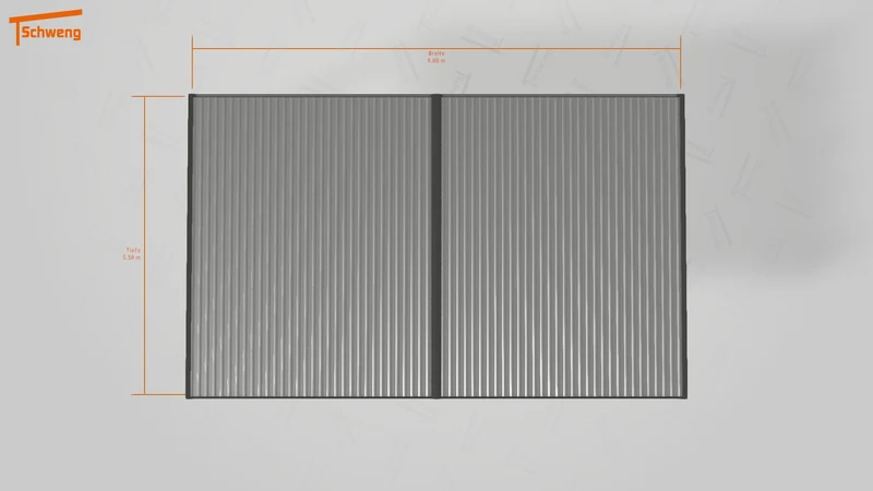 #DE Schweng Flachdachcarport C600 (ID bkp955)