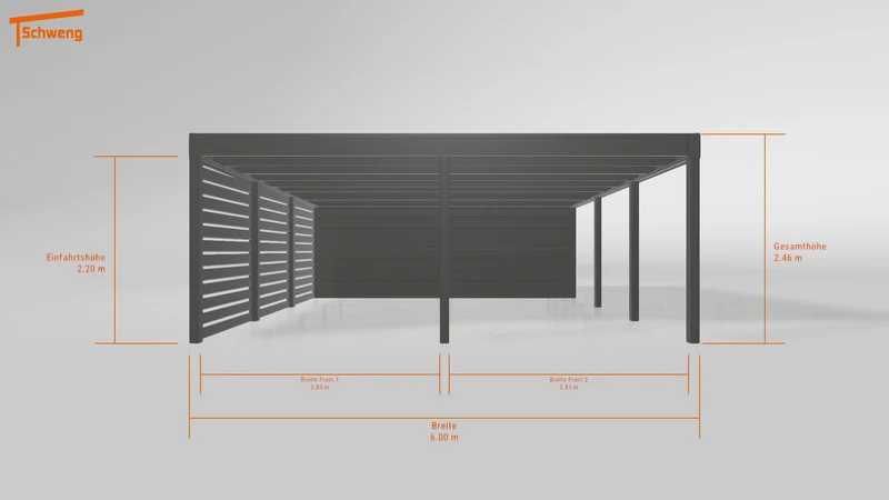 #DE Schweng Flachdachcarport C600+ (ID dvn532) #MTG