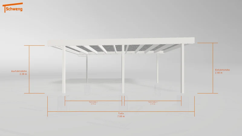 #DE Schweng Flachdachcarport C600+ (ID qdvjwv) #MTG