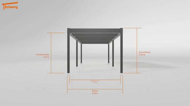 #DE Schweng Flachdachcarport C600 (ID rjnwzz) #MTG