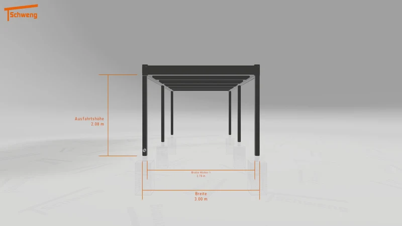 #DE Schweng Flachdachcarport C600 (ID rjnwzz) #MTG
