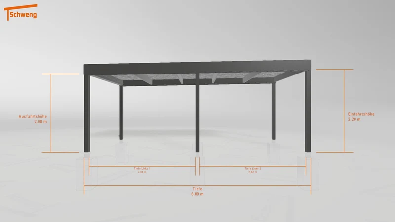 #DE Schweng Flachdachcarport C600 (ID rjnwzz) #MTG