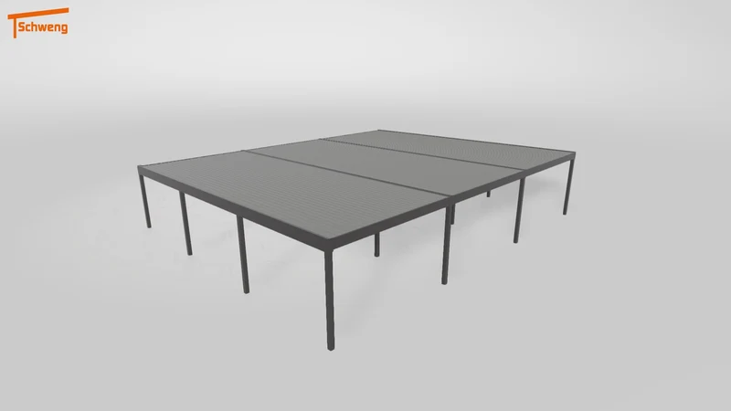 #DE Schweng Flachdachcarport C600+ (ID n5m7x7)