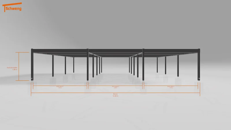 #DE Schweng Flachdachcarport C600+ (ID n5m7x7)