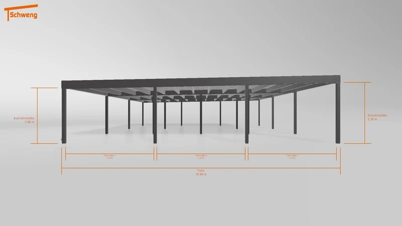 #DE Schweng Flachdachcarport C600+ (ID n5m7x7)