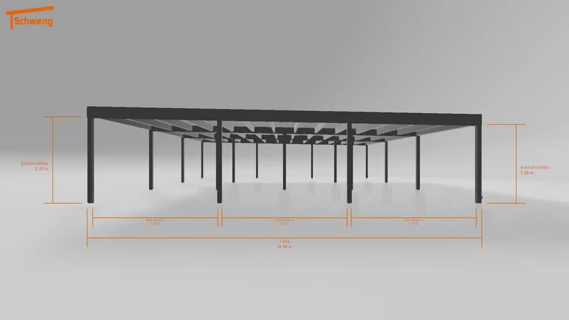 #DE Schweng Flachdachcarport C600+ (ID n5m7x7)