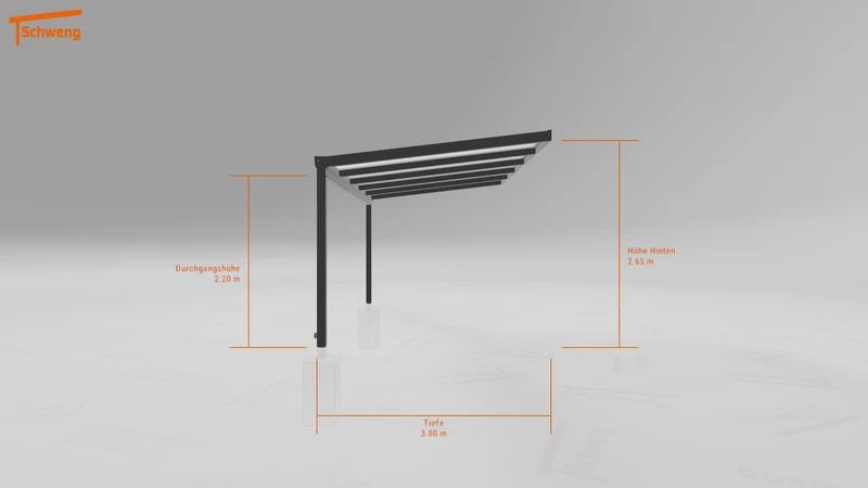 #DE Schweng Terrassenüberdachung S400 (ID 77bq98)