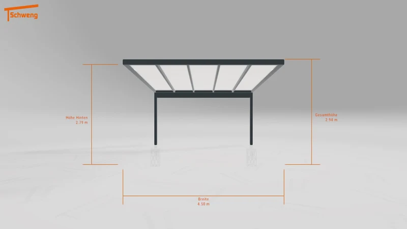 #DE Schweng Pultdachcarport S400 (ID 77bqng) #MTG