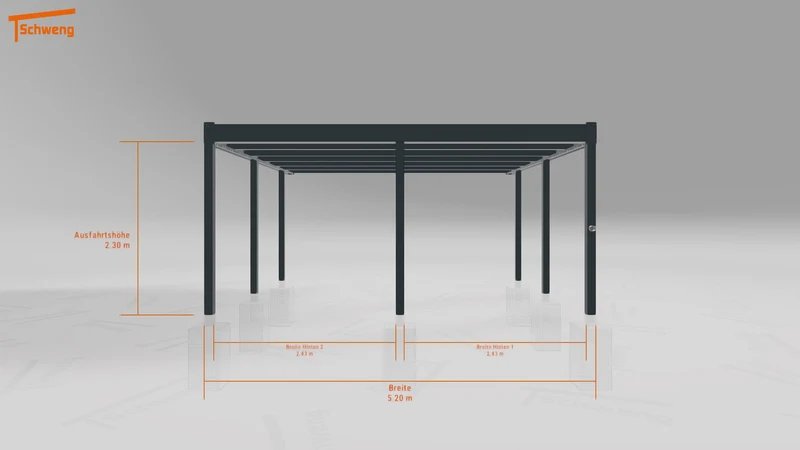 #DE Schweng Flachdachcarport C600+ (ID qdvj48) #MTG