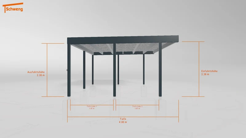#DE Schweng Flachdachcarport C600+ (ID qdvj48) #MTG