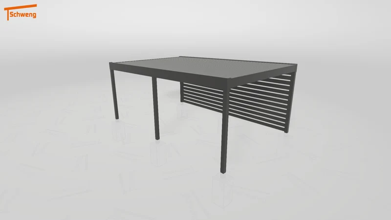 #DE Schweng Flachdachcarport C600 (ID mj25gg)