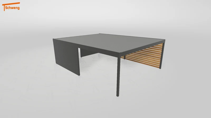#DE Schweng Flachdachcarport C600+ (ID zbwjpy)