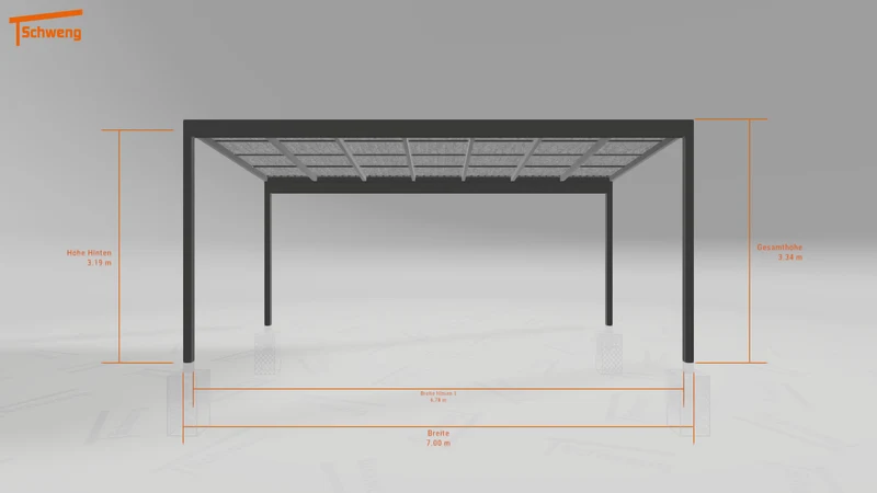 #DE Schweng Pultdachcarport S400 (ID n5mdmw)