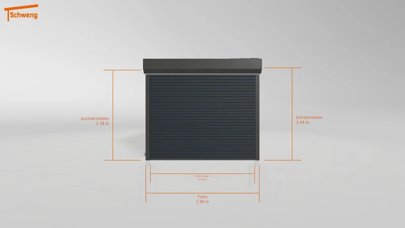 #DE Schweng Flachdachcarport C600 (ID k2jqy5)