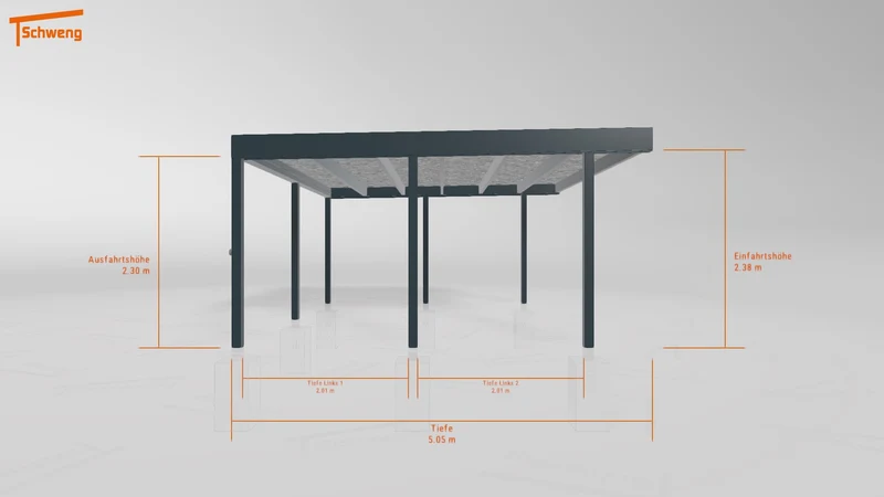 #DE Schweng Flachdachcarport C600+ (ID g75zgr) #MTG