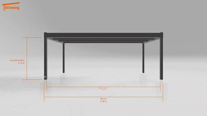 #AT Schweng Flachdachcarport C600+ (ID 9wvnng)