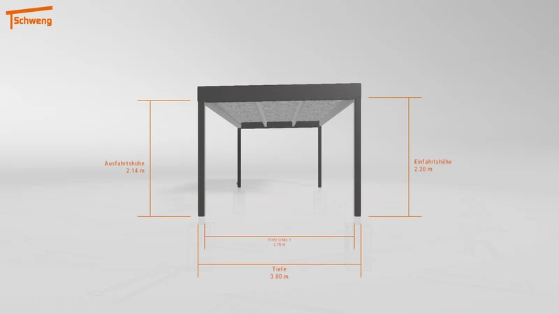 #AT Schweng Flachdachcarport C600+ (ID 9wvnng)