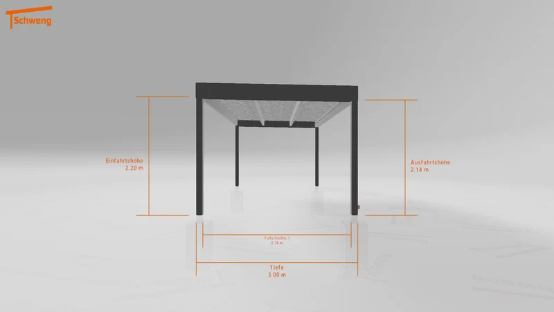 #AT Schweng Flachdachcarport C600+ (ID 9wvnng)