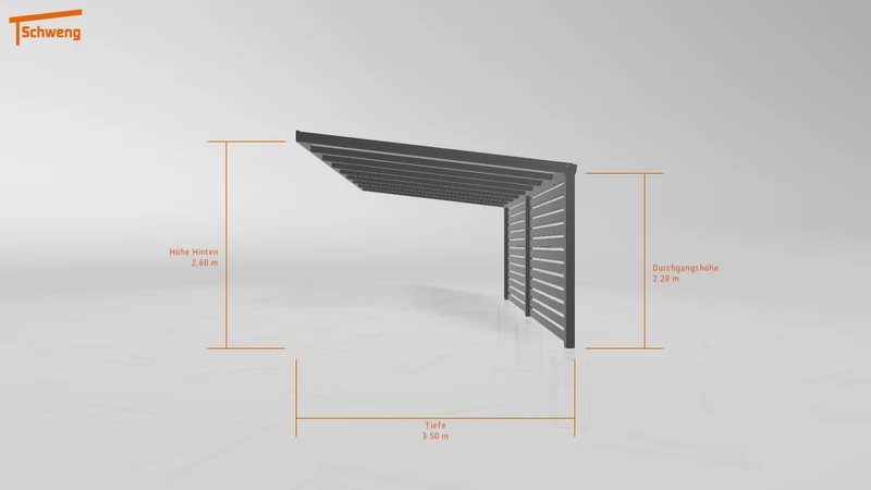 #DE Schweng Pultdachcarport S350 (ID mj25v9) #MTG