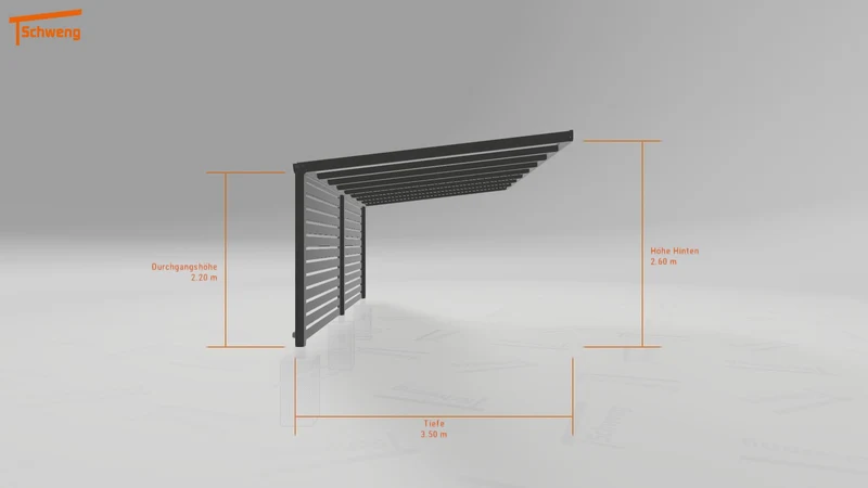 #DE Schweng Pultdachcarport S350 (ID mj25v9) #MTG