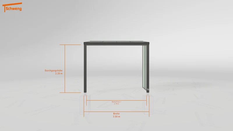 #DE Schweng Terrassenüberdachung S350 (ID 77bwdp)