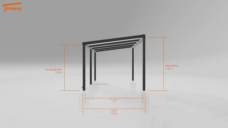 #DE Schweng Terrassenüberdachung S350 (ID qdvyb4)
