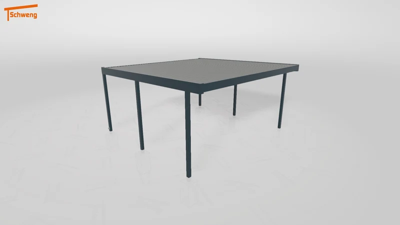 #DE Schweng Flachdachcarport C600 (ID g753n2)