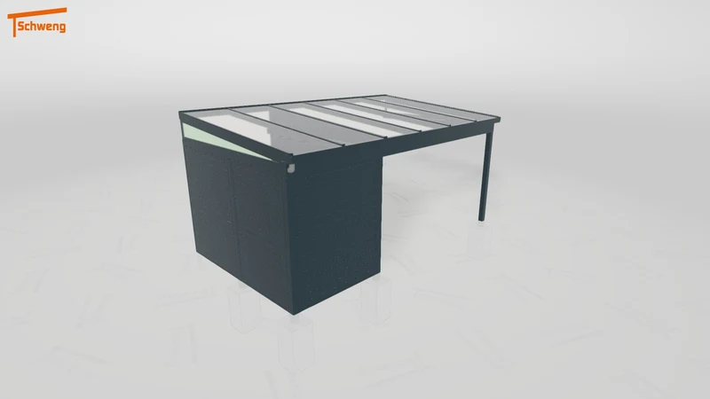 #DE Schweng Pultdachcarport S350 (ID mj2p45)
