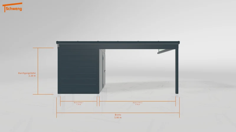 #DE Schweng Pultdachcarport S350 (ID mj2p45)