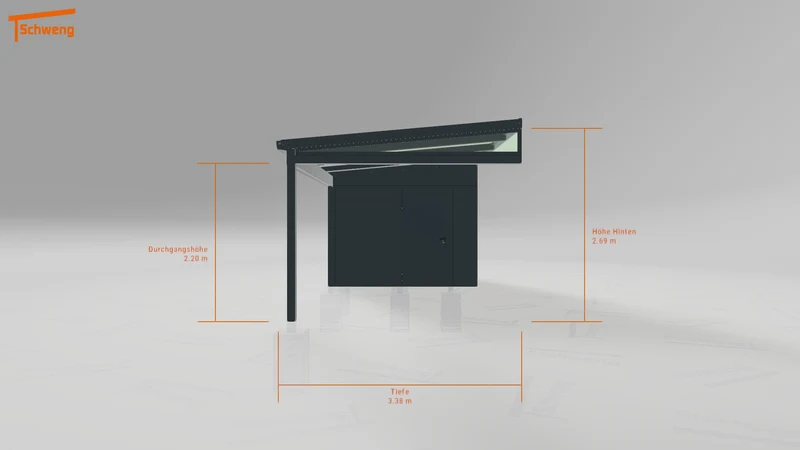 #DE Schweng Pultdachcarport S350 (ID mj2p45)