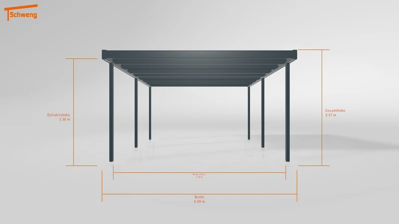 #DE Schweng Flachdachcarport C600 (ID 9wvnky) #MTG