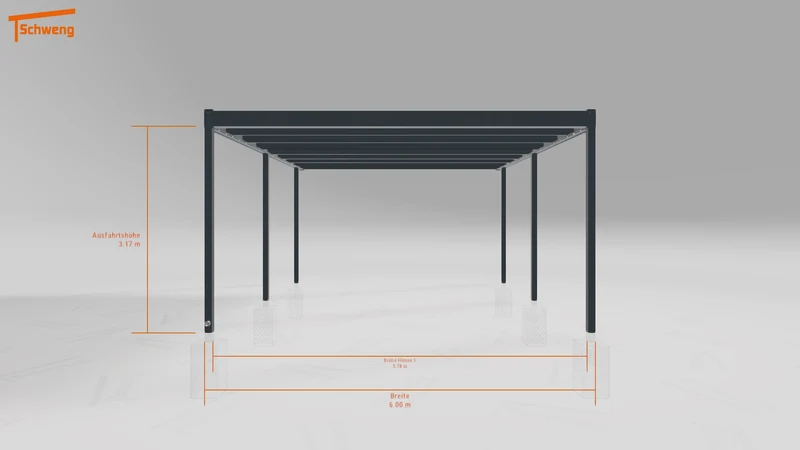 #DE Schweng Flachdachcarport C600 (ID 9wvnky) #MTG