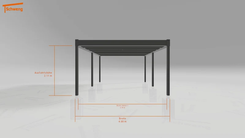 #DE Schweng Flachdachcarport C600 (ID k2j9nb) #MTG