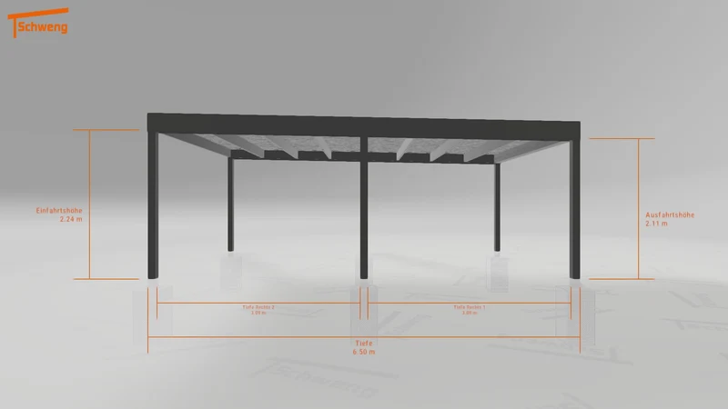 #DE Schweng Flachdachcarport C600 (ID k2j9nb) #MTG