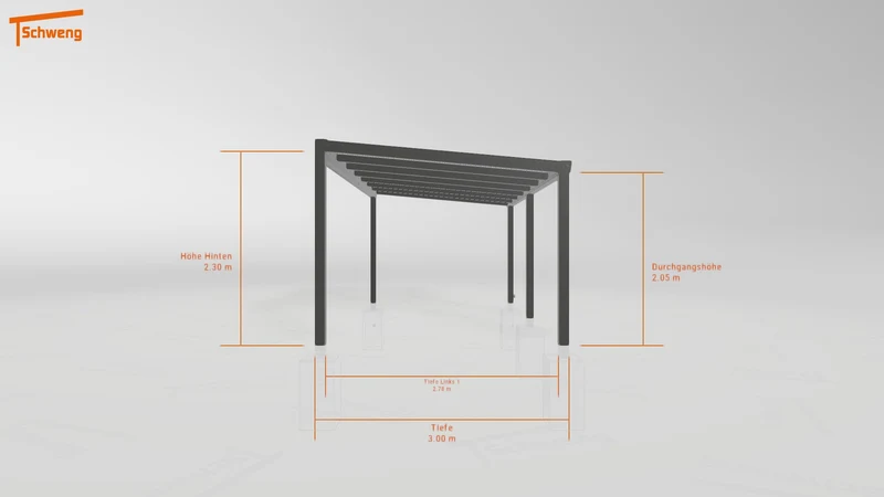 #DE Schweng Terrassenüberdachung S400 (ID 85p9yj)