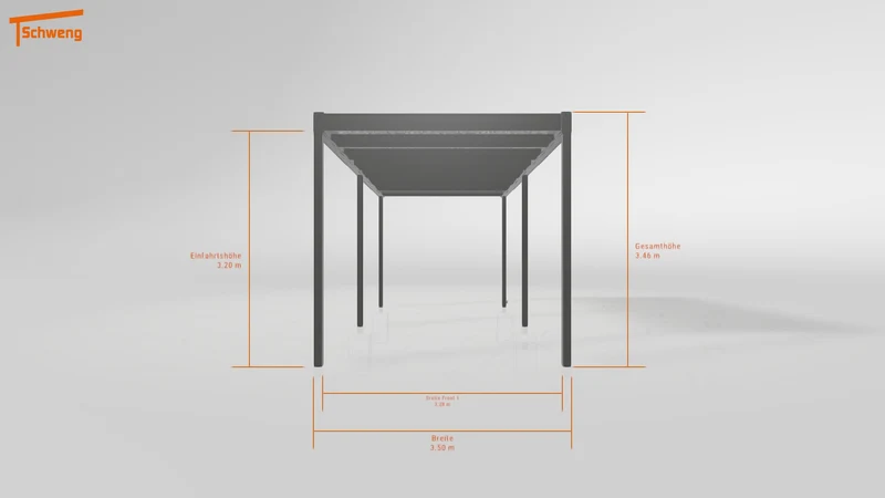 #DE Schweng Flachdachcarport C600 (ID 2q85kq)