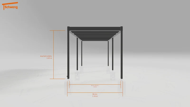 #DE Schweng Flachdachcarport C600 (ID 2q85kq)