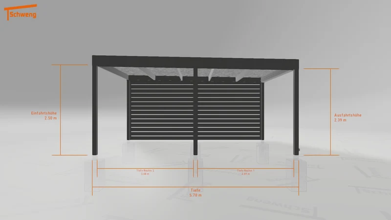 #DE Schweng Flachdachcarport C600 (ID mj25w4) #MTG